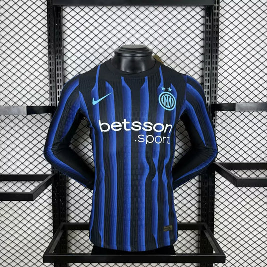 2025/2026 Long Sleeves Inter Milan Home Player Version Football Jersey1:1 Quality Thai
