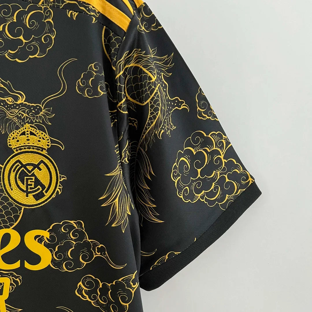 2023/2024 Real Madrid Special Edition Gold Dragon Football Shirt1:1