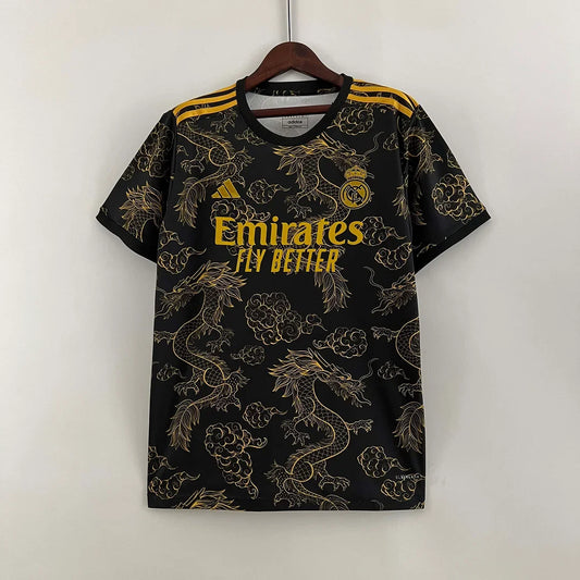 2023/2024 Real Madrid Special Edition Gold Dragon Football Shirt1:1