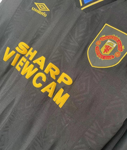 1993/1994 Retro Long Sleeve Manchester United Third Away Football Shirt 1:1