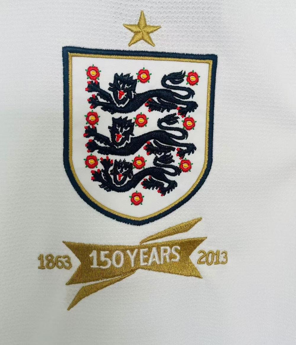 2013 Retro England Home Soccer Jersey 1:1