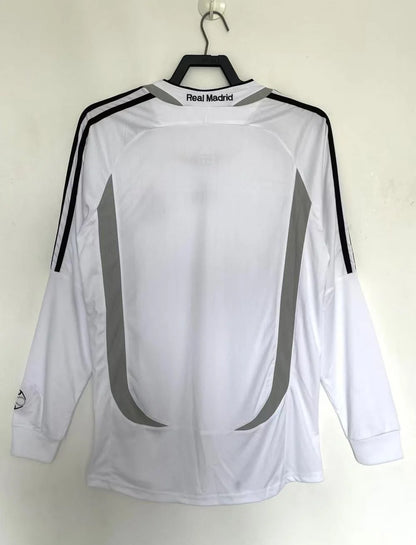 2006/2007 Retro Long Sleeve Real Madrid Home Jersey 1:1