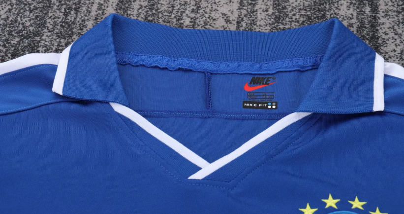 1997 Retro Brazil Soccer Jersey Away 1:1 Kids Size