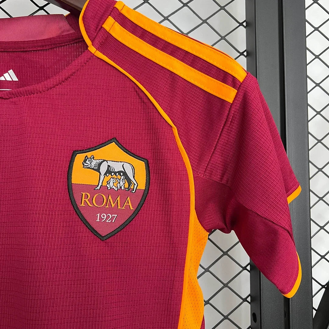 2025/2026 Roma Home Football Jersey 1:1 Kids Size