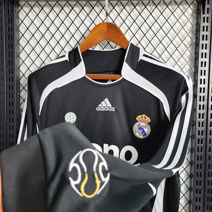 2006/2007 Retro Long Sleeve Real Madrid Away Jersey 1:1