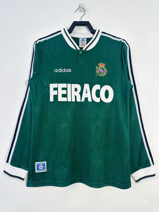 1999-2000 Retro Long Sleeve Deportivo Away Football Shirt 1:1