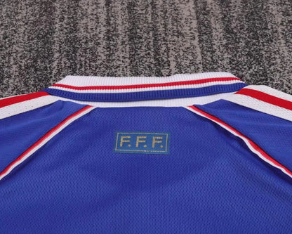 1998 Retro France Home Football Shirt 1:1 Kids Size
