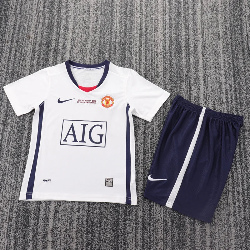 2008/2009 Retro Manchester United Away Football Shirt 1:1 Kids Size