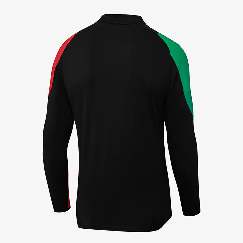 2024/2025 Arsenal Half-Pull Training Suit Black Football Shirt 1:1 Set