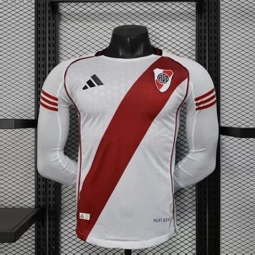 2025/2026 Long Sleeve Player Version River Plate Home Football Jersey 1:1