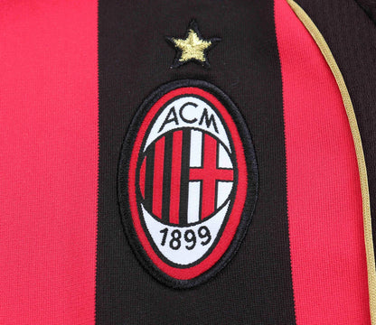 2006/2007 Retro Long Sleeve AC Milan Home Football Shirt 1:1 Kids Size