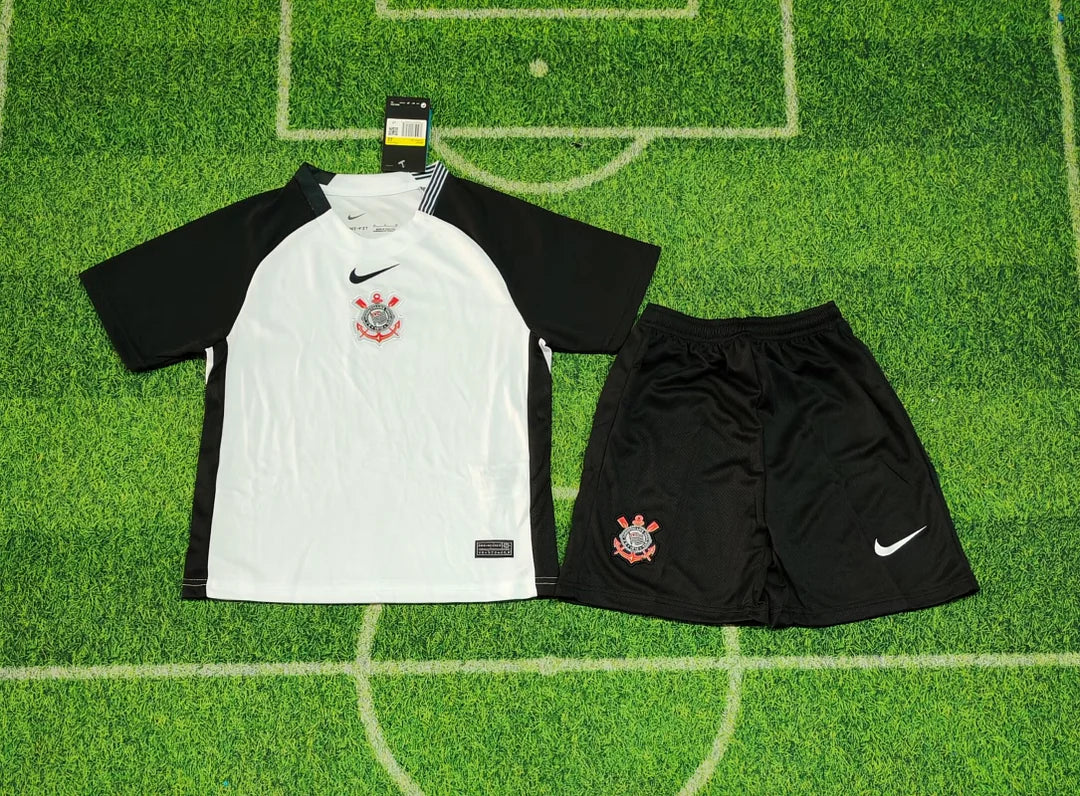 2025/2026 Corinthians Home Football Shirt 1:1 Kids Size