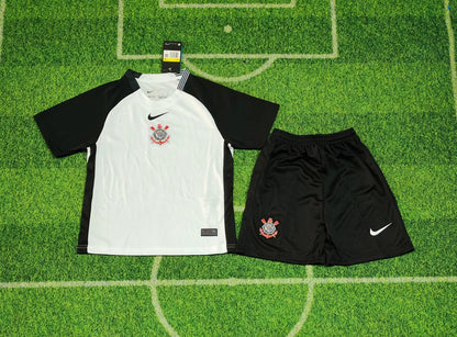 2025/2026 Corinthians Home Football Shirt 1:1 Kids Size