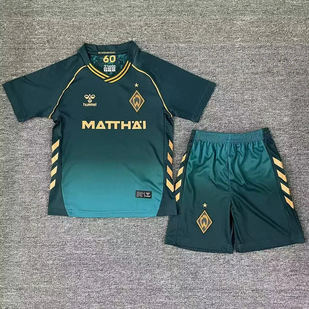 2025/2026 Werder Bremen Third Away Football Shirt 1:1 Kids Size