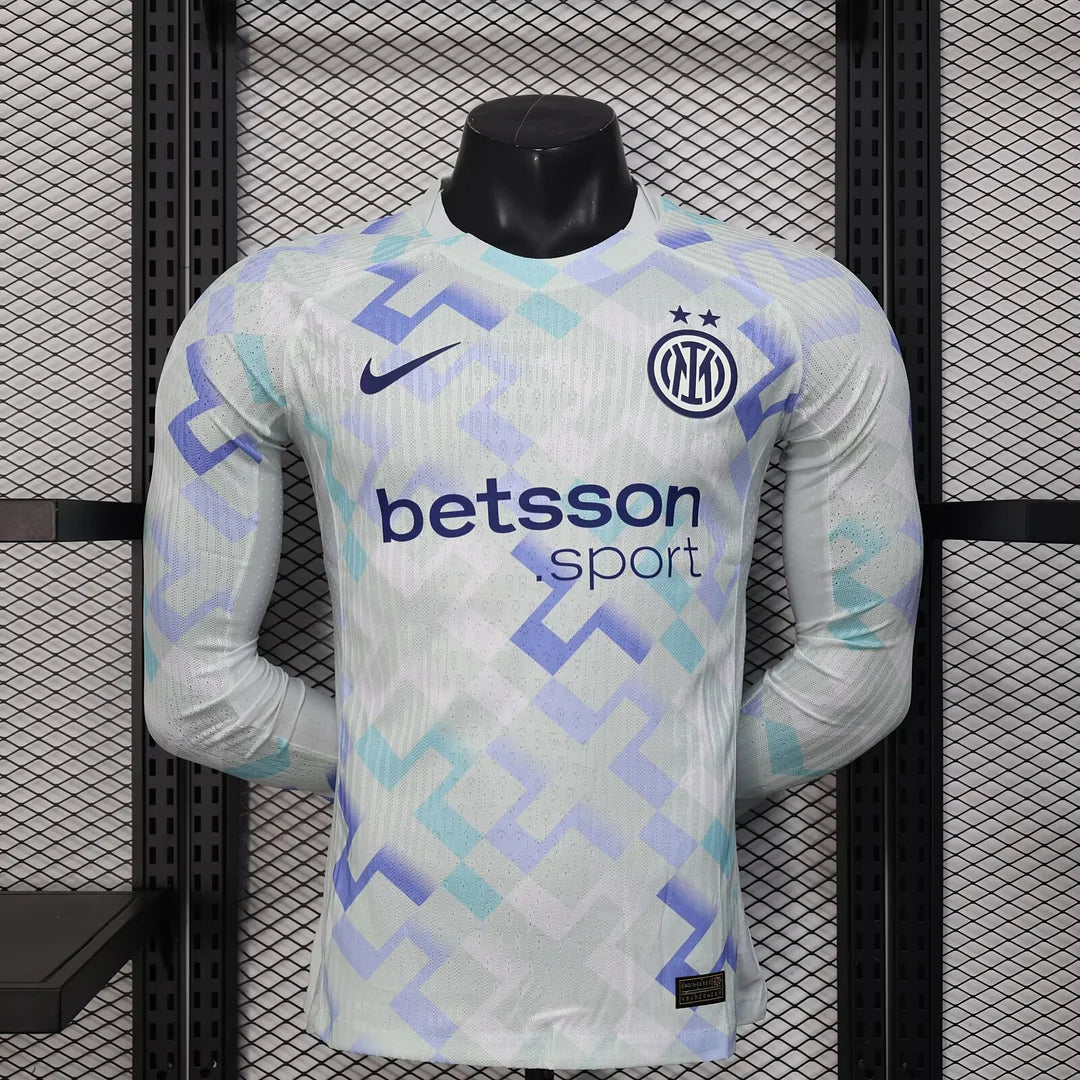 2025/2026 Long Sleeves Inter Milan Away Player Version Football Jersey1:1 Quality Thai