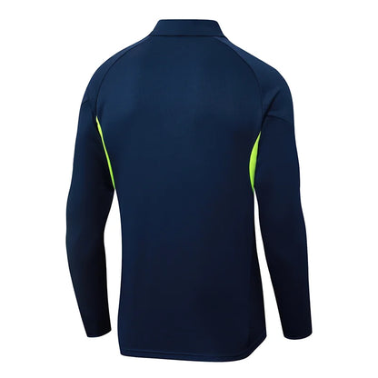 2025-2026 Real Madrid Royal Blue Half-Pull Training Suit Football Shirt 1:1 Set