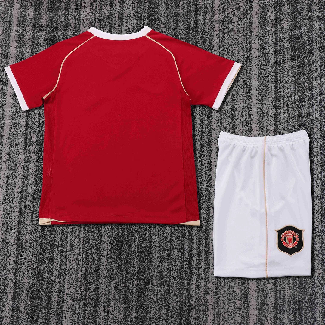 2006-2007 Retro Manchester United Home Football Shirt 1:1 Kids Size