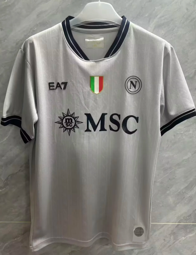 2025/2026 Napoli Goalkeeper grey Soccer Jersey 1:1