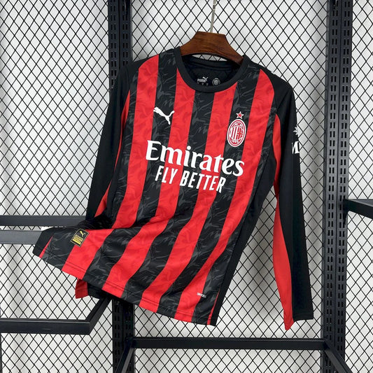 2025/2026 AC Milan Long Sleeves Home Football Jersey 1:1