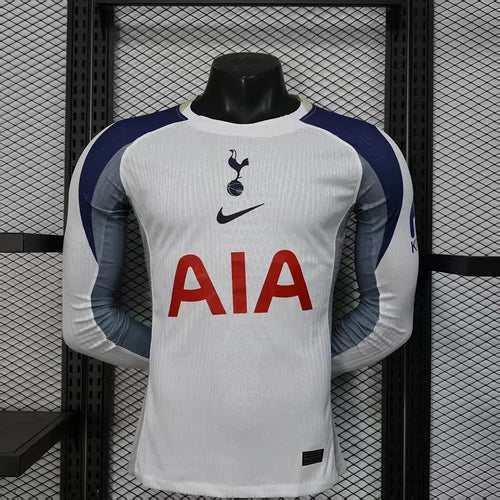 2025/2026 Long Sleeve Player Version Tottenham Home Advertising Football Shirt 1:1