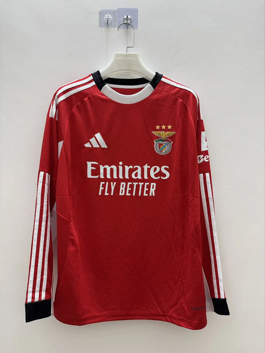 2025/2026 Long Sleeves Benfica Home Football Jersey 1:1