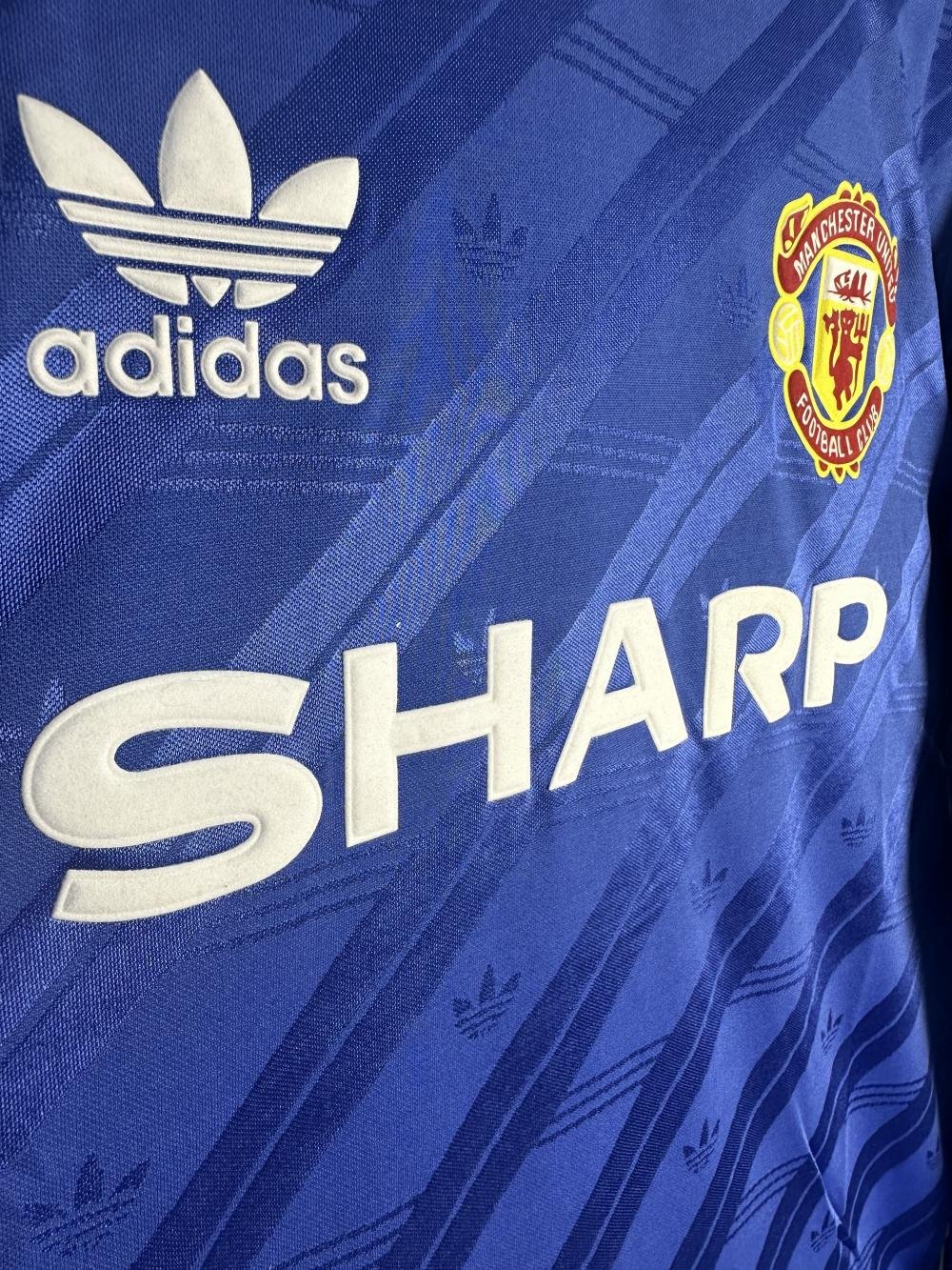 1986/1988 Retro Long Sleeve Manchester United Third Away Football Shirt 1:1