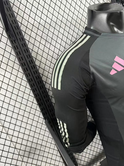 2025/2026 Long Sleeve Inter Miami Away Player Version Football Jersey 1:1 Thailand Quality