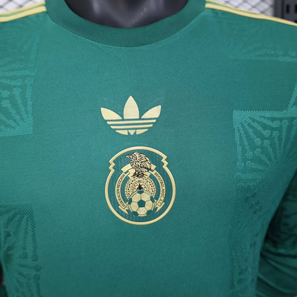 2025/2026 Player Version Long Sleeve Mexico National Special Edition Green Football Shirt 1:1