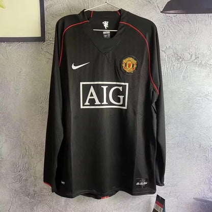 2007/2008 Retro Long Sleeve Manchester United Third Away Football Shirt 1:1