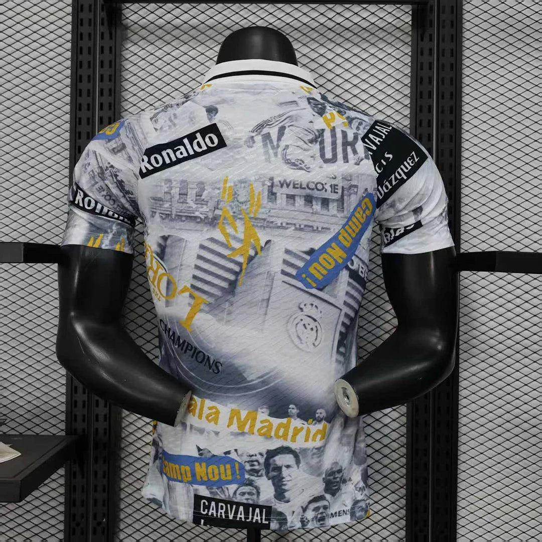 2025/2026 Player Version Real Madrid Champions League Highlights Football Jersey 1:1