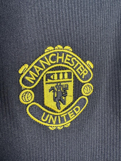 1998-1999 Retro Long Sleeve Manchester United Away Football Shirt 1:1