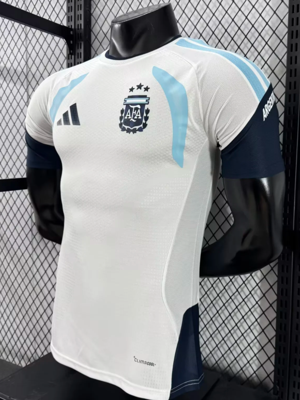 2026 Player Version Argentina Training Suit White Football Shirt 1:1