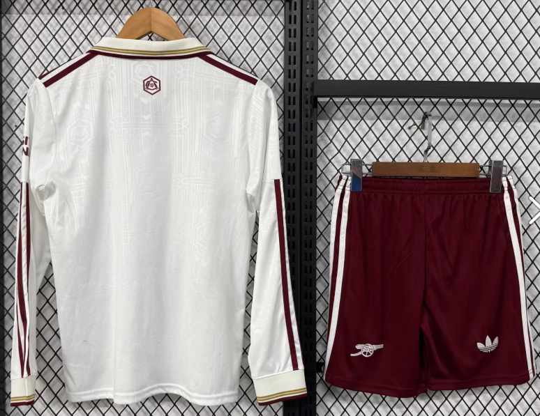 2025/2026 Long Sleeves Arsenal Third Away Football Shirt 1:1 Kids Size