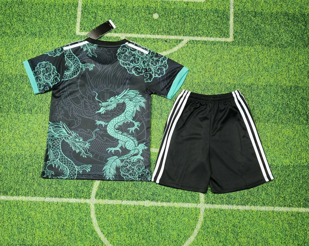 2025/2026 Real Madrid Green Dragon Special Edition Football Jersey 1:1 Kids Size