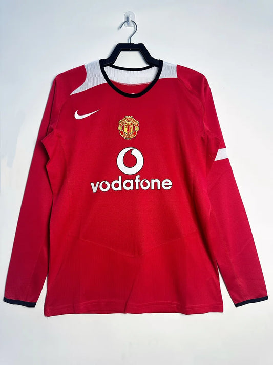 2005/2006 Retro Manchester United Long Sleeves Home Football Shirt 1:1