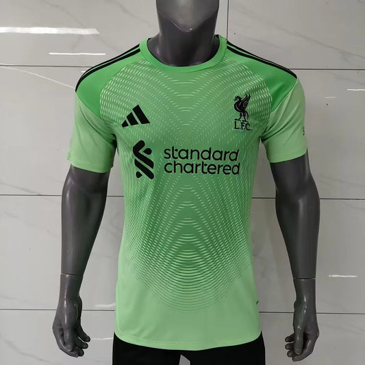2025/2026 Player Version Liverpool Goalkeeper Green Football Jersey 1:1