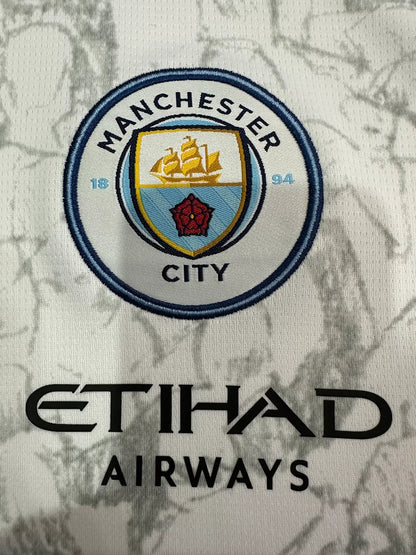 2025/2026 Manchester City KidSuper Joint Edition White Football Shirt 1:1