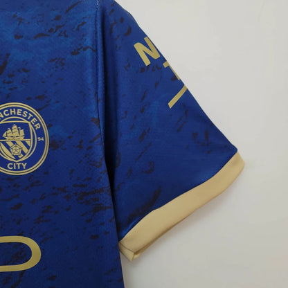 2023 Manchester City Chinese New Year Commemorative Edition Blue Football Shirt 1:1