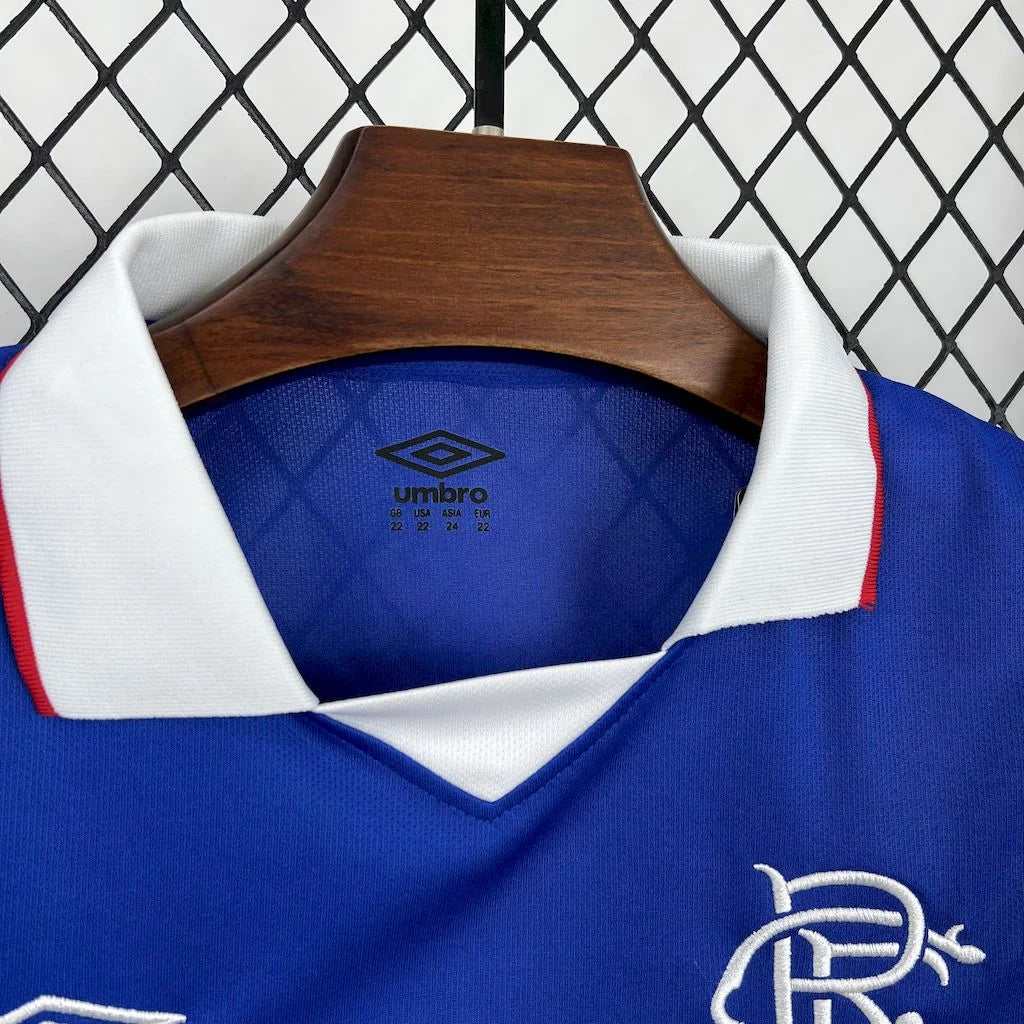 2025/2026 Rangers Home Football Shirt 1:1 Kids Size