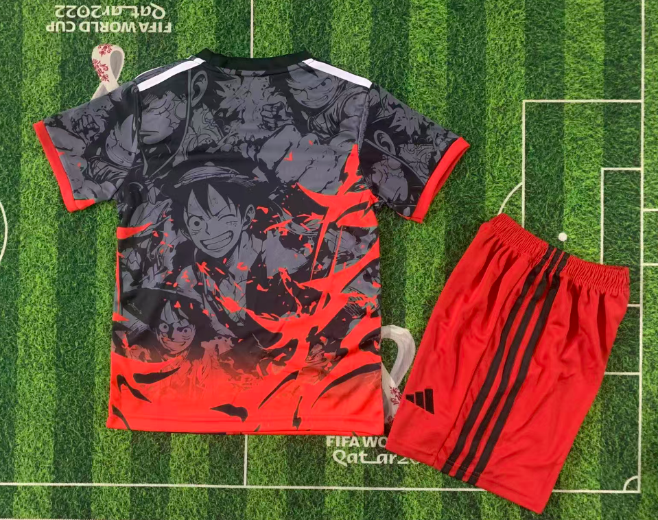 2025/2026 Japan Anime Gray Football Shirt 1:1 Kids Size