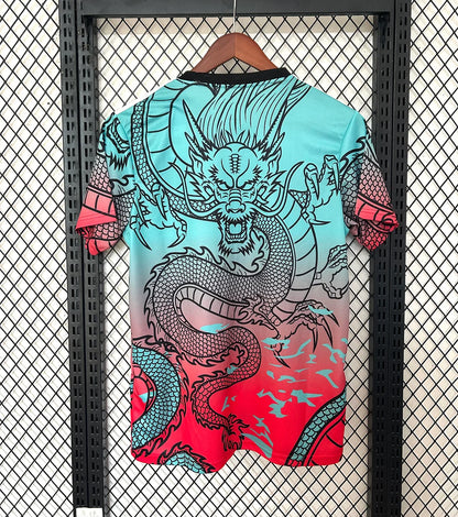 2025/2026 Real Madrid Dragon Ink Green Red Special Edition Football Jersey 1:1