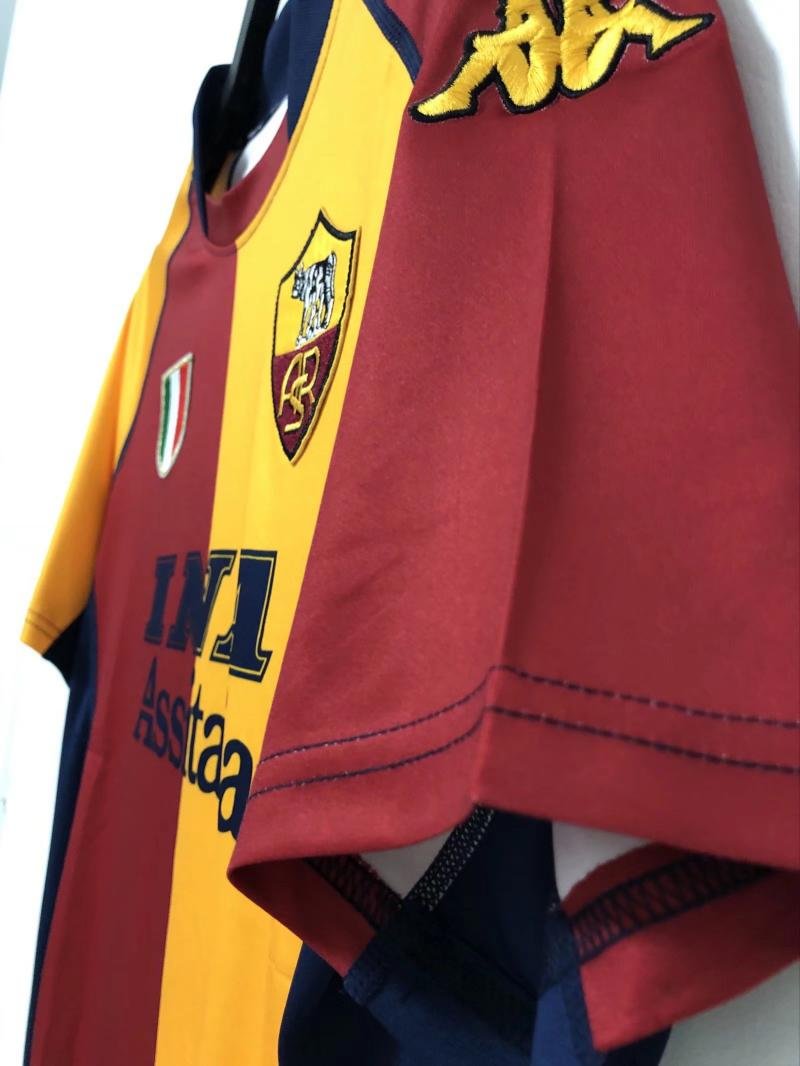 2000-2001 Retro Roma Home Soccer Jersey 1:1