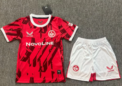 2025/2026 FC Kaiserslautern Home Football Jersey 1:1 Kids Size