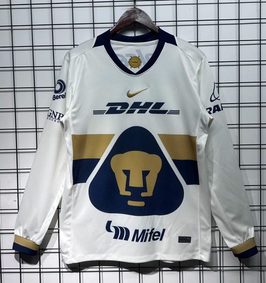 2025/2026 Long Sleeve Pumas UNAM Home Football Shirt 1:1
