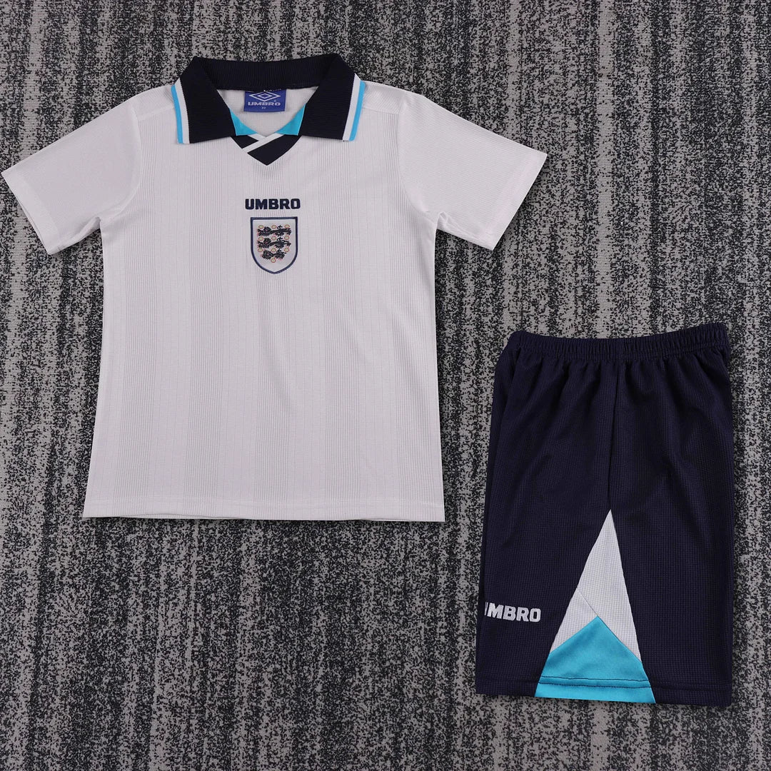 1996 Retro England Home Football Shirt 1:1 Kids Size