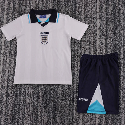 1996 Retro England Home Football Shirt 1:1 Kids Size