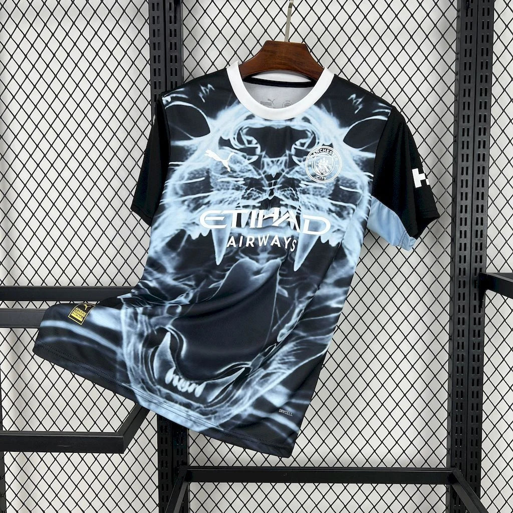 2025/2026 Manchester City Black And Blue Concept Version Football Jersey 1:1