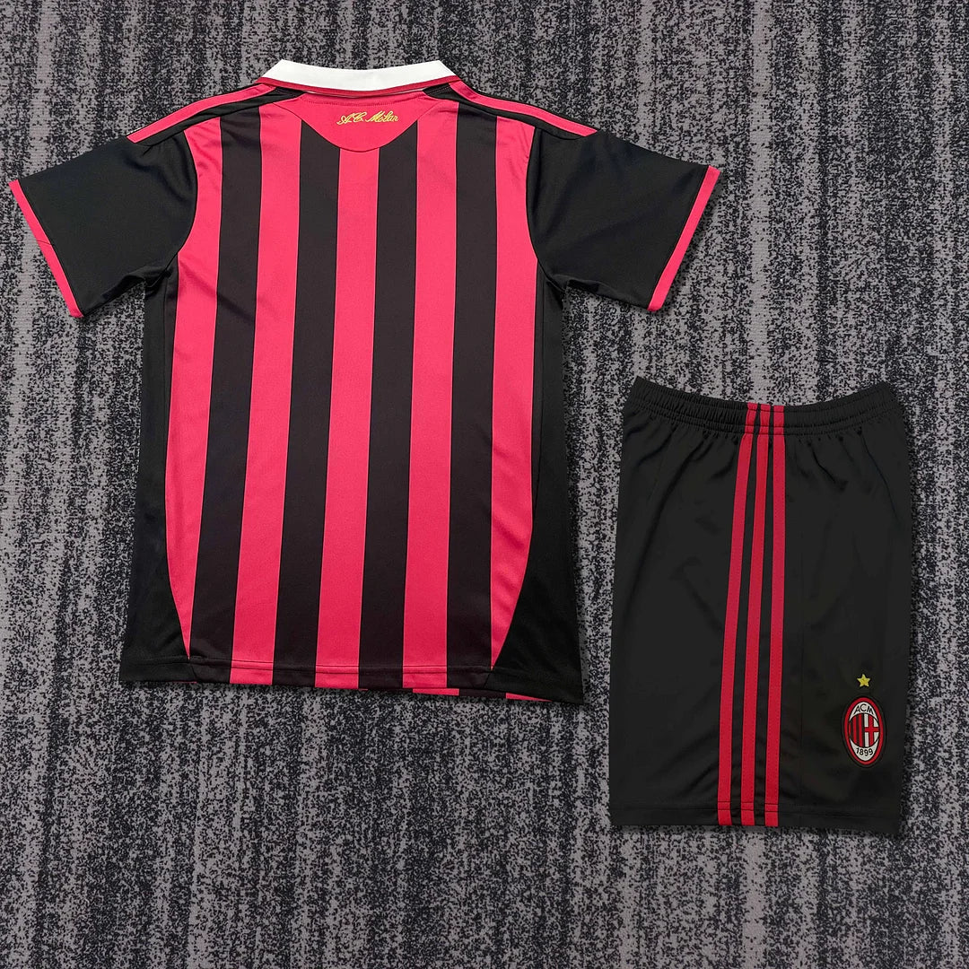 2009-2010 Retro AC Milan Home Football Shirt 1:1 Kids Size