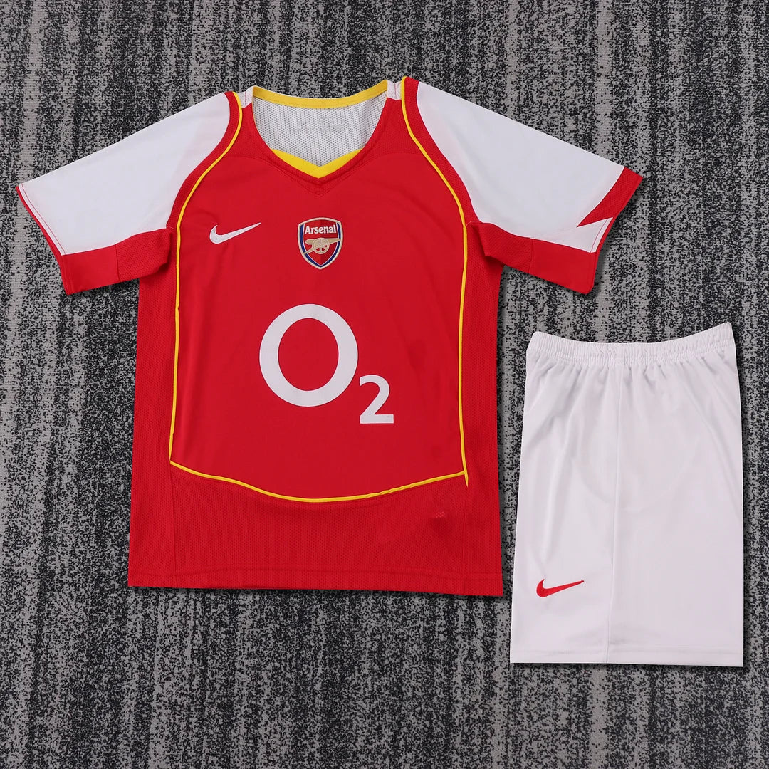2004-2005 Retro Arsenal Home Football Shirt 1:1 Kids Size