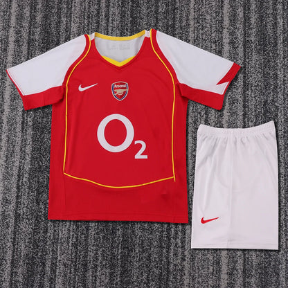 2004-2005 Retro Arsenal Home Football Shirt 1:1 Kids Size
